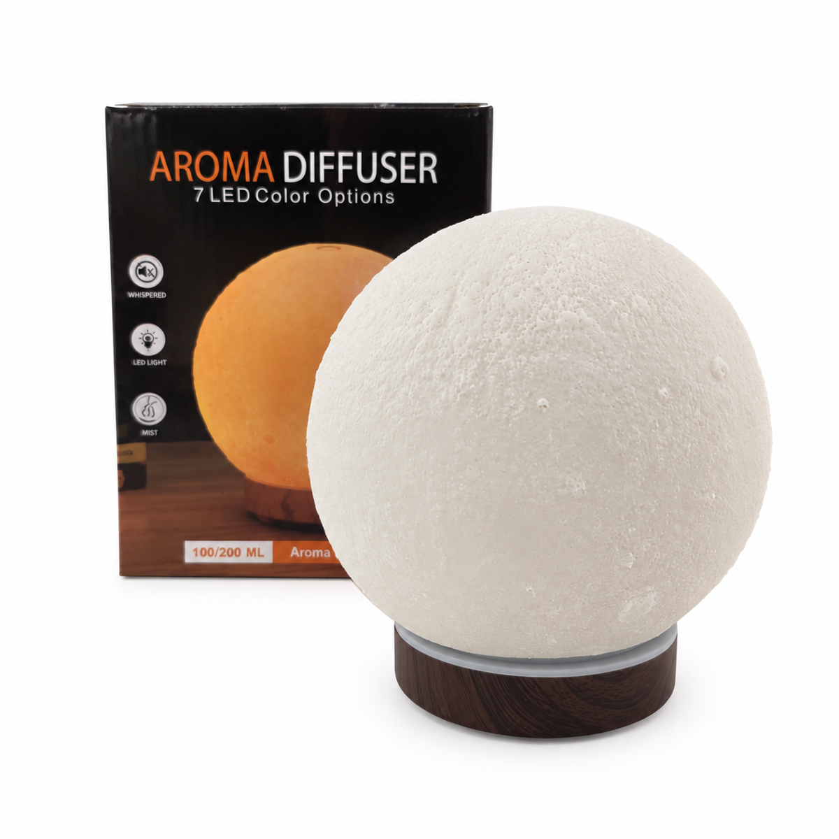 Diffuseur d'huiles essentielles Lune 16 cm