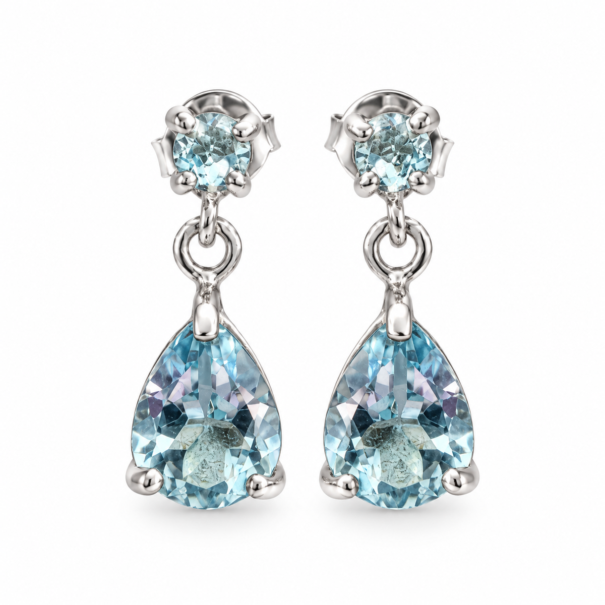 Boucles d'oreilles Gouttes de Lumière Topaze Ag925