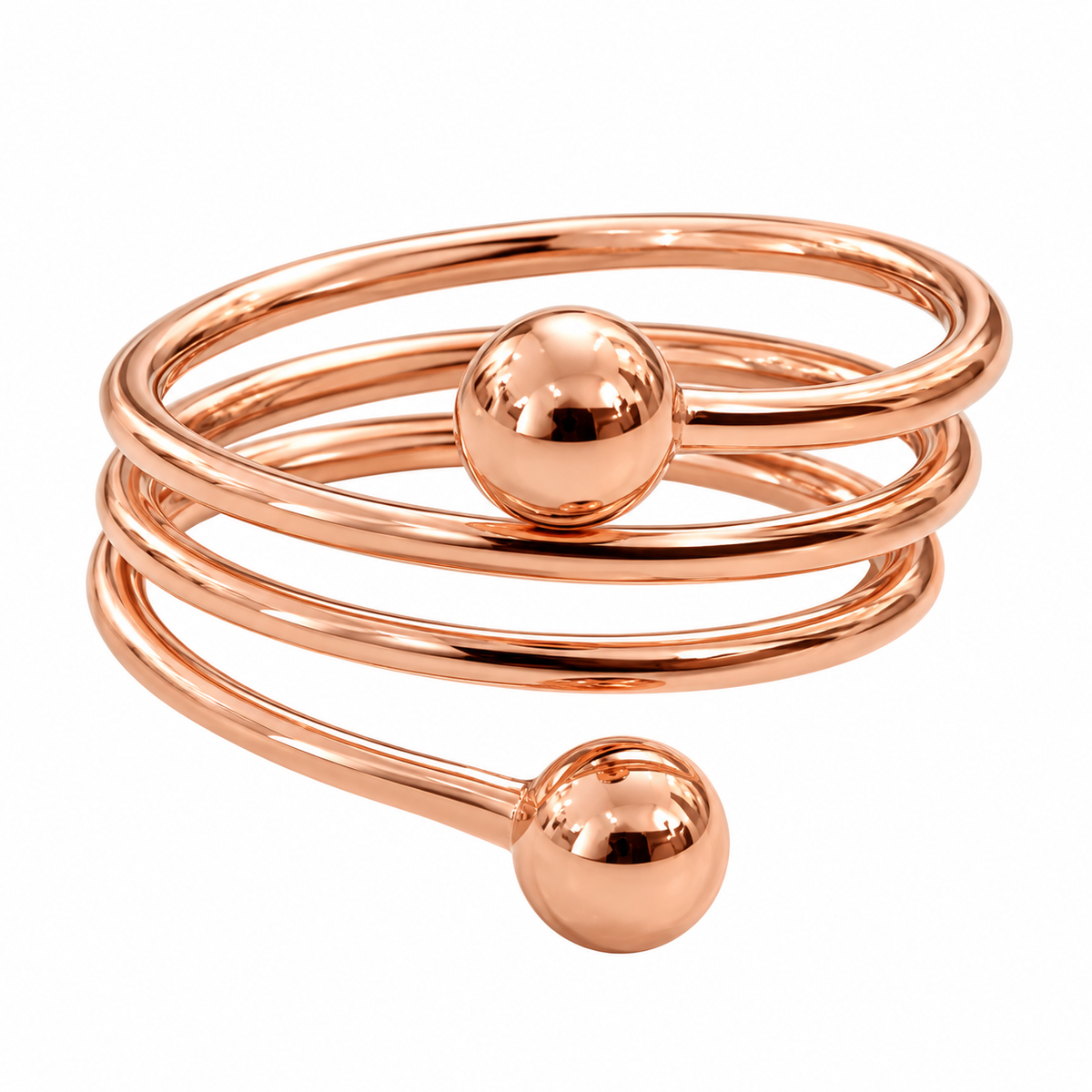 Bague Cuivre Magnétique – Équilibre – Sphères