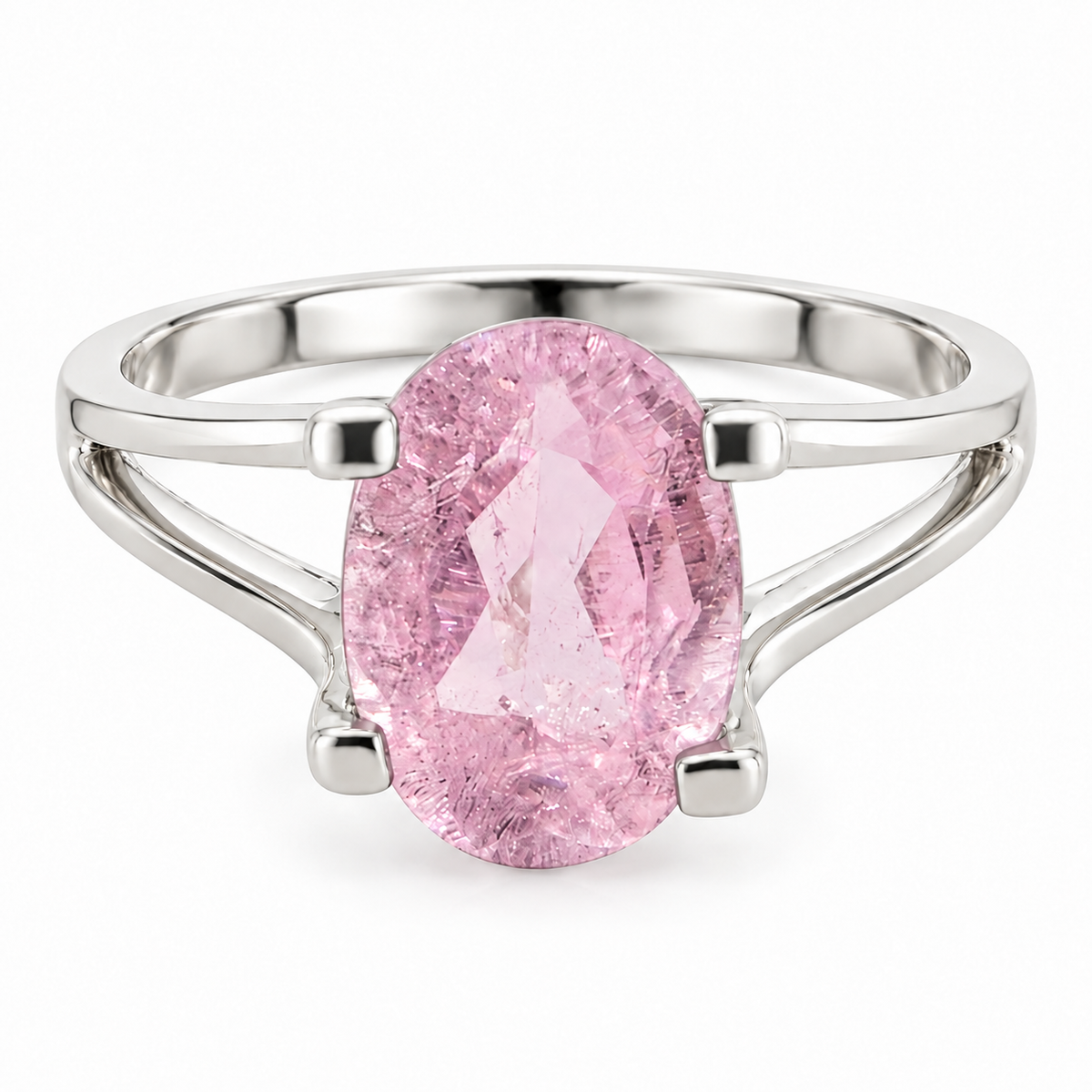Bague Étreinte Kunzite