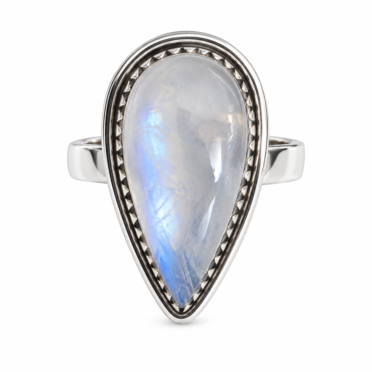 Bague Péristérite Larme de Lune
