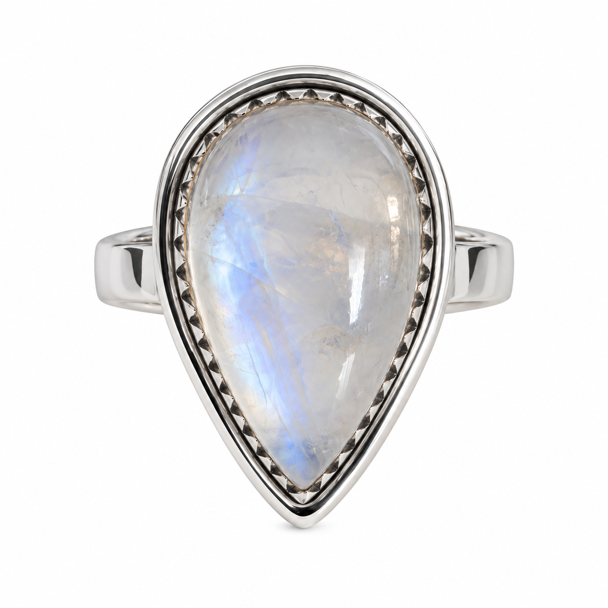 Bague Péristérite Larme de Lune