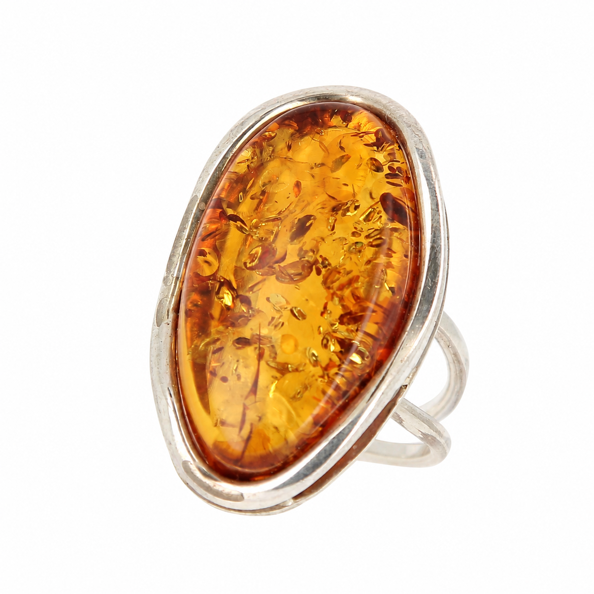 Bague Ambre Ovale Ag925