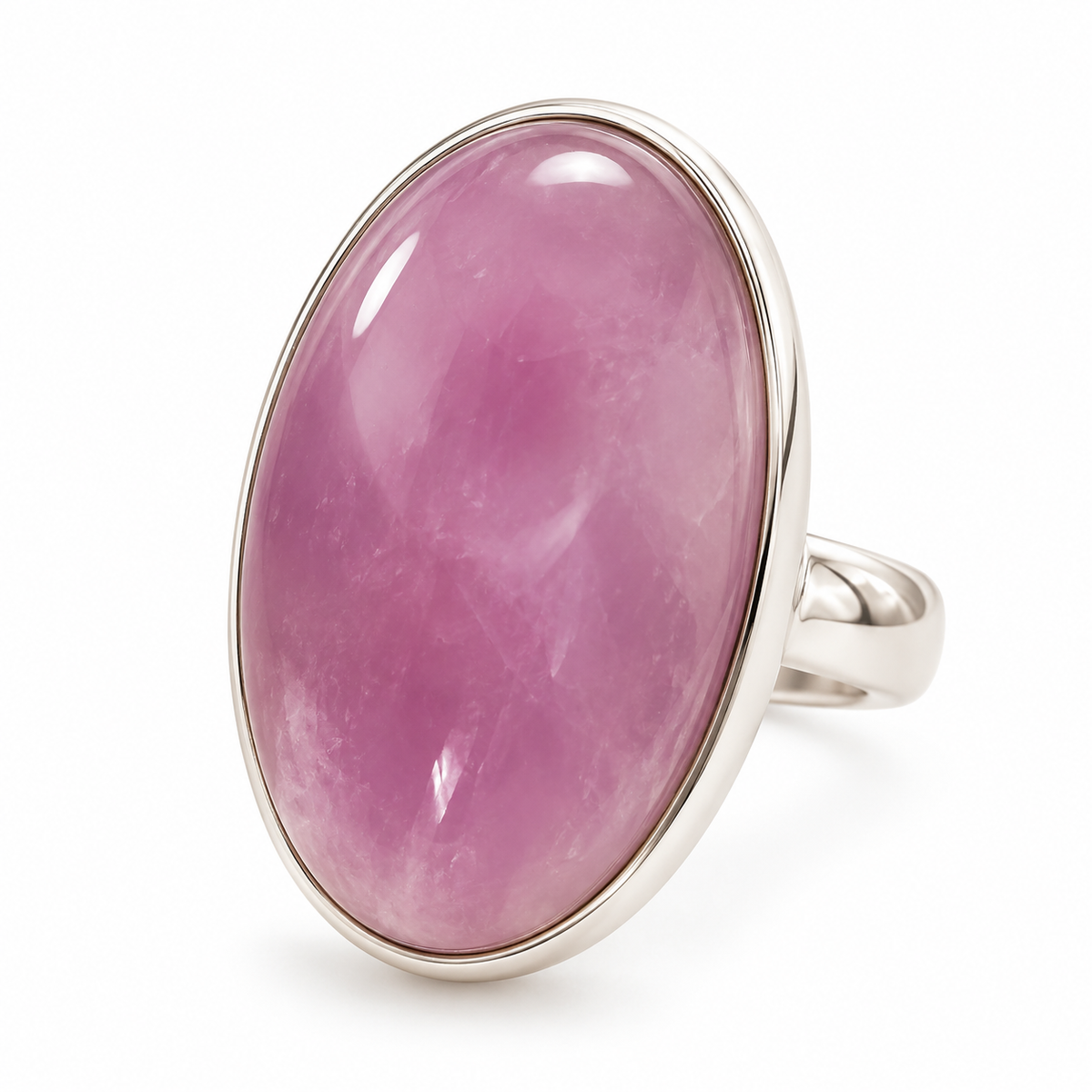 Bague kunzite ovale