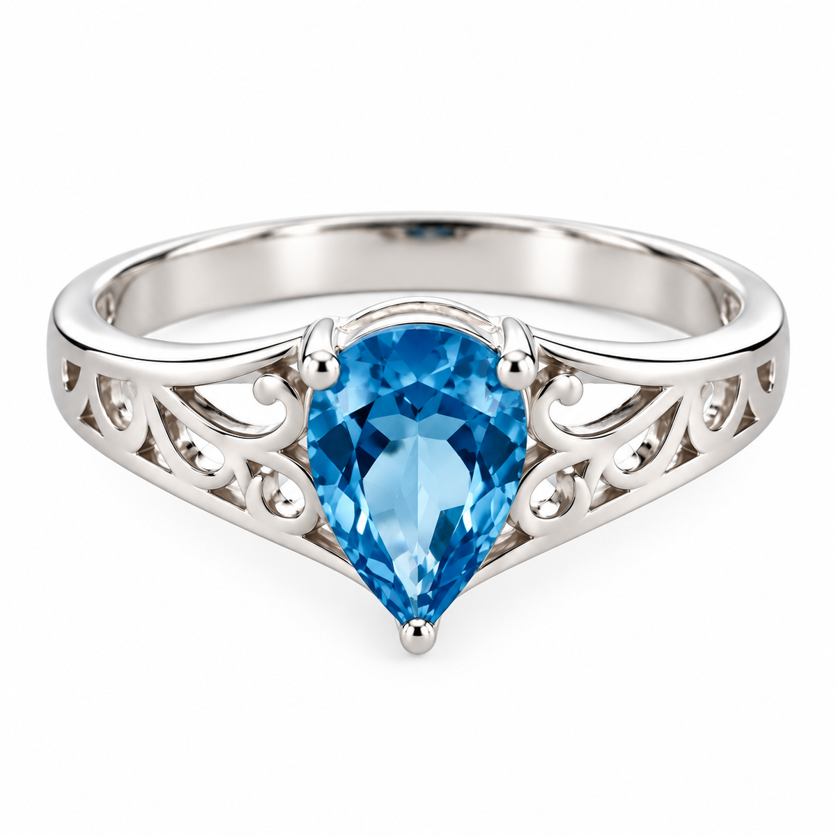 Bague Topaze Taillée Ag925