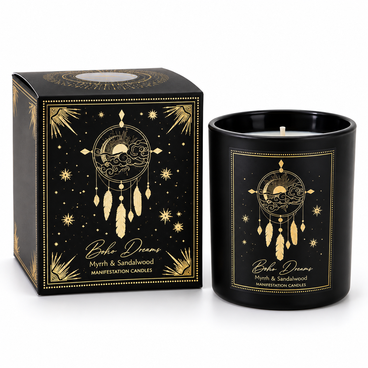 Bougie d'Intention en Verre (120g)