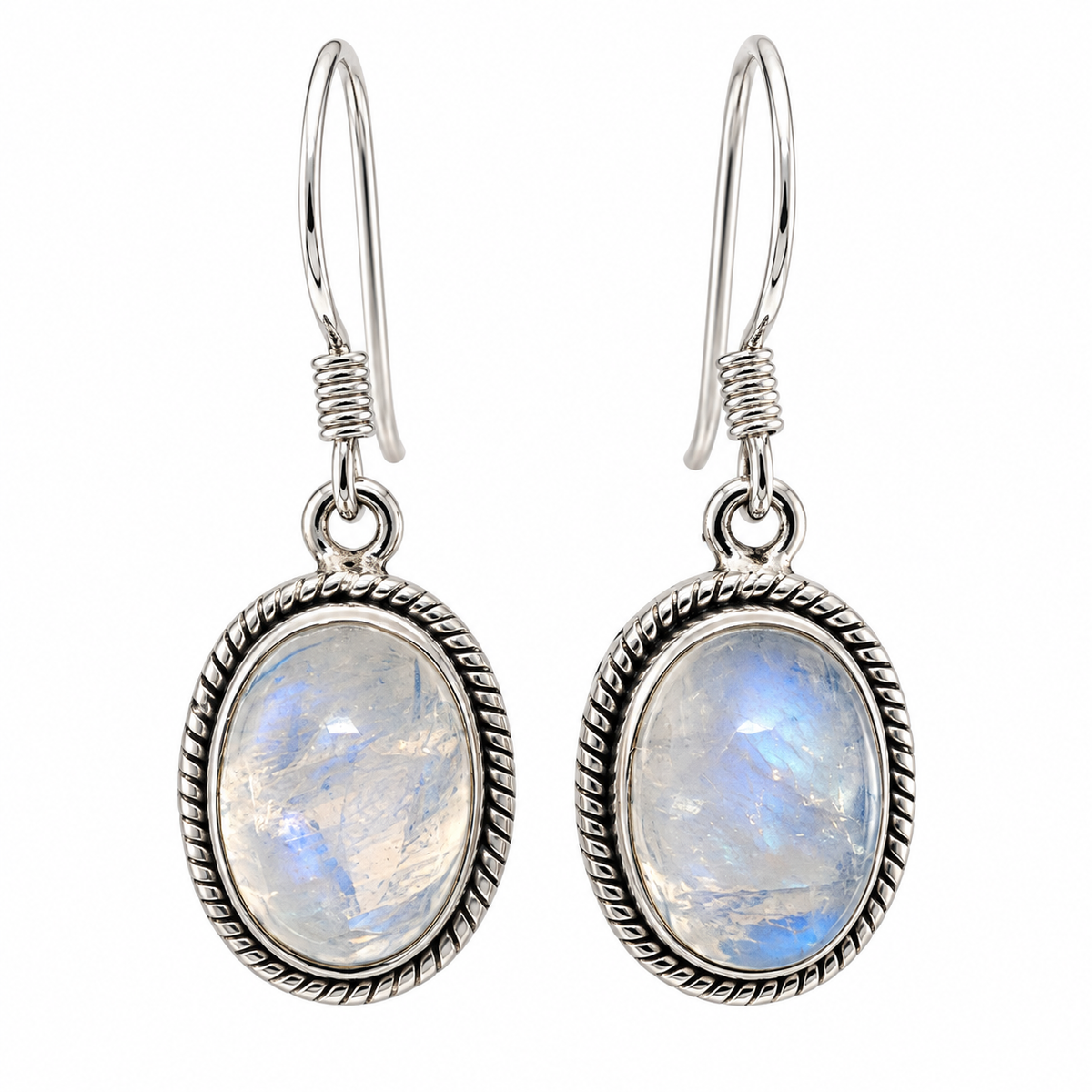 Boucles d'Oreilles Indy Péristérite Ovales