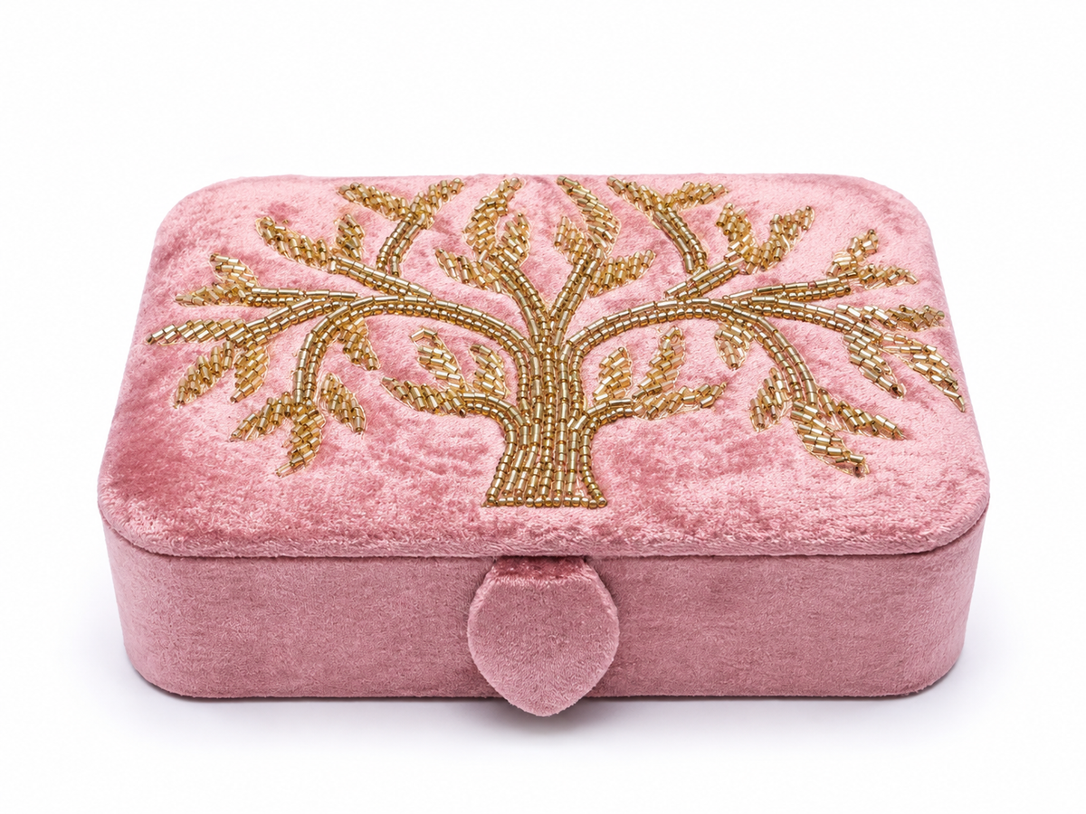 Coffret à bijoux velours