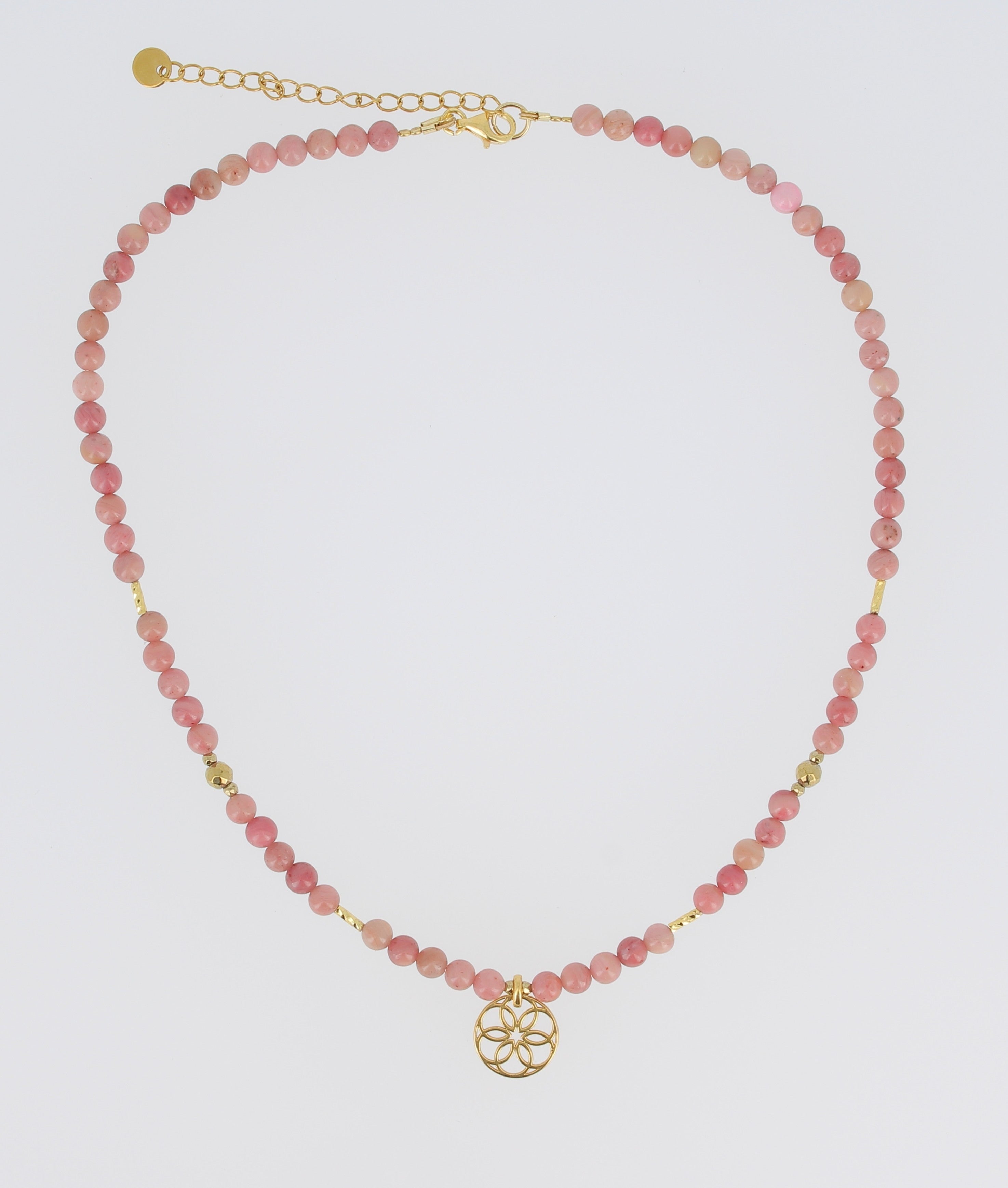 Collier Talisman Rhodonite