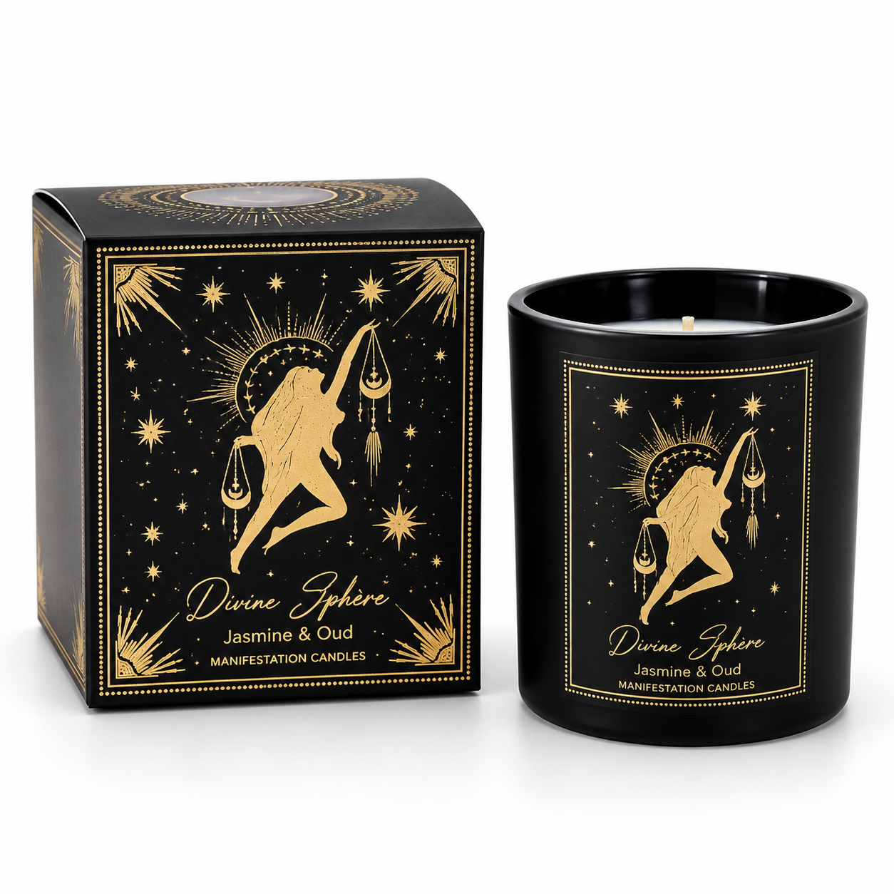 Bougie d'Intention en Verre (120g)