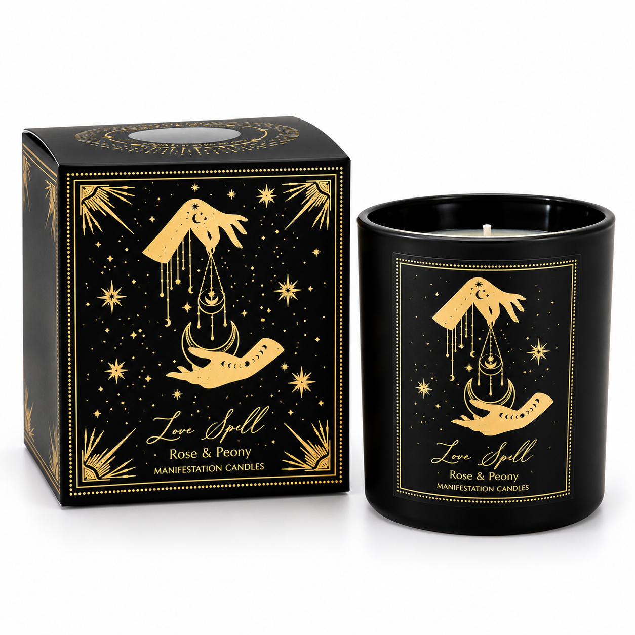 Bougie d'Intention en Verre (120g)