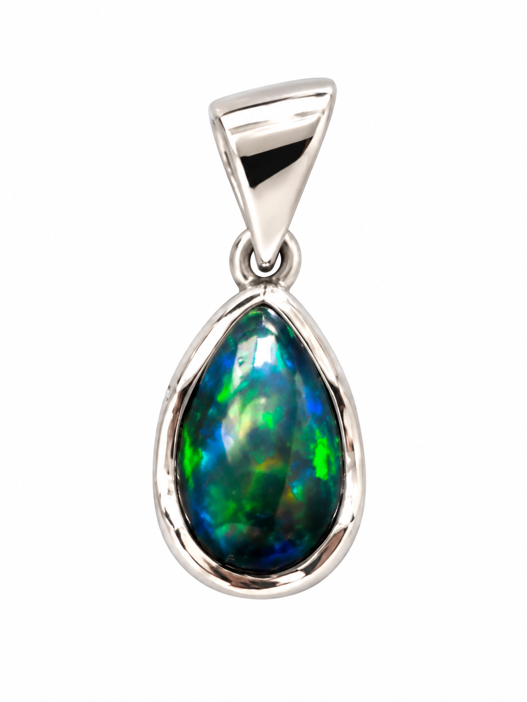 Pendentif black opale Ag925