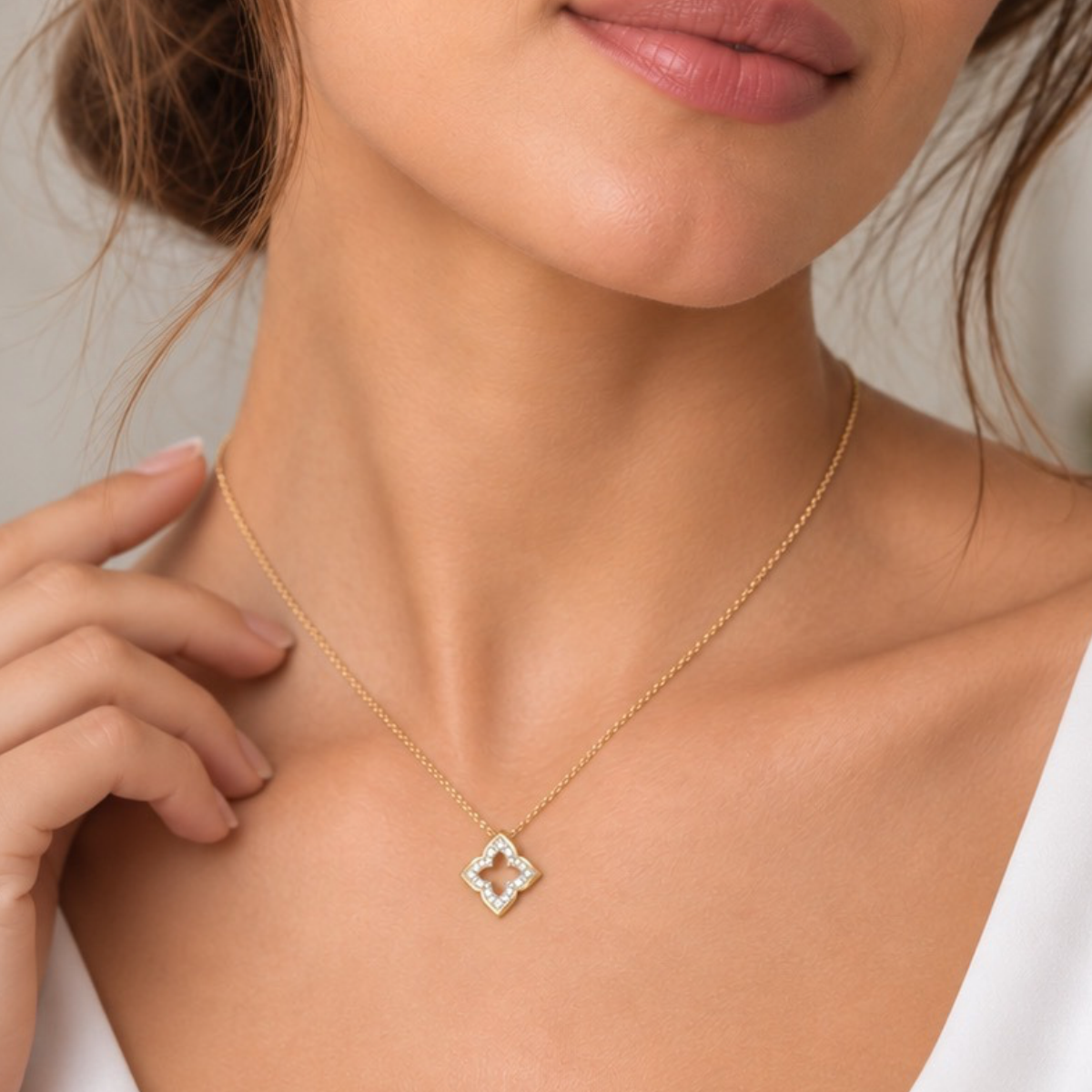Collier Arabesque Or Jaune 18k