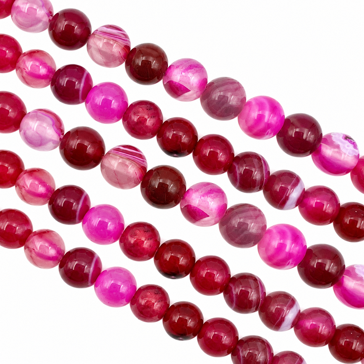 Rang agate rose fuschia