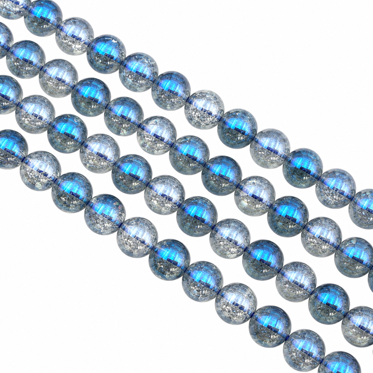 Rang quartz aura aqua craqué