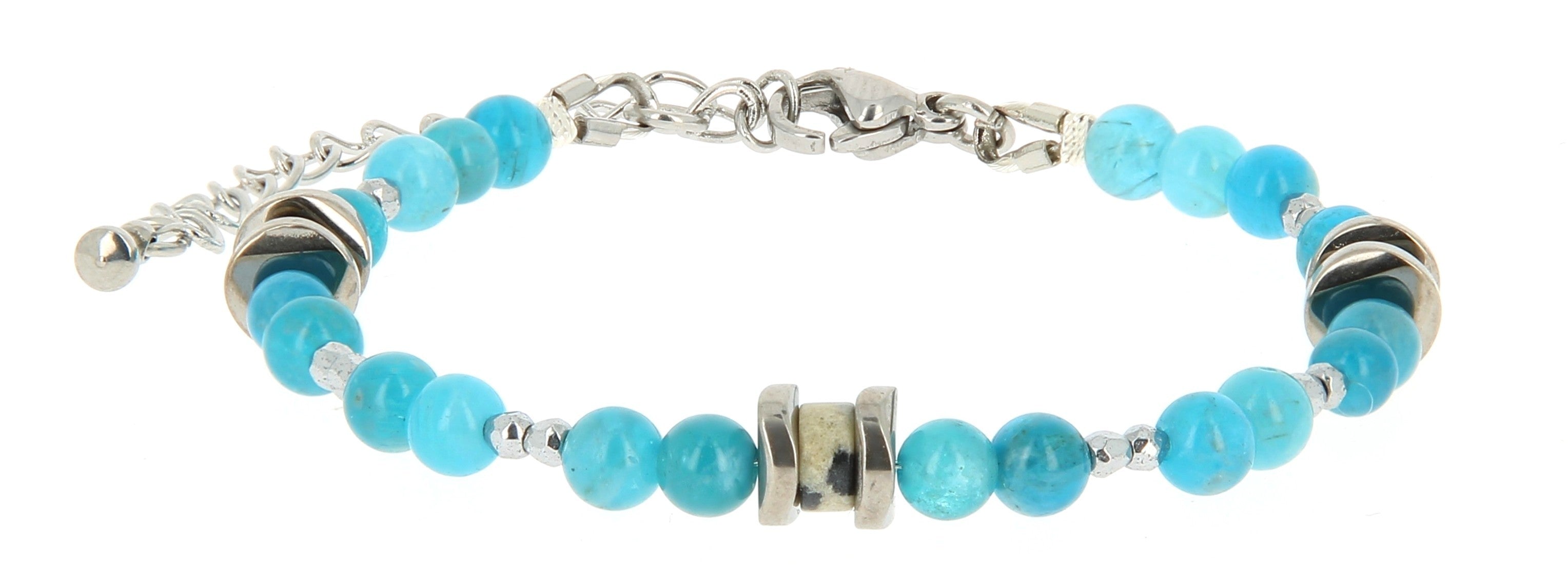 Talisman Armband Apatiet en Dalmatier Jaspis
