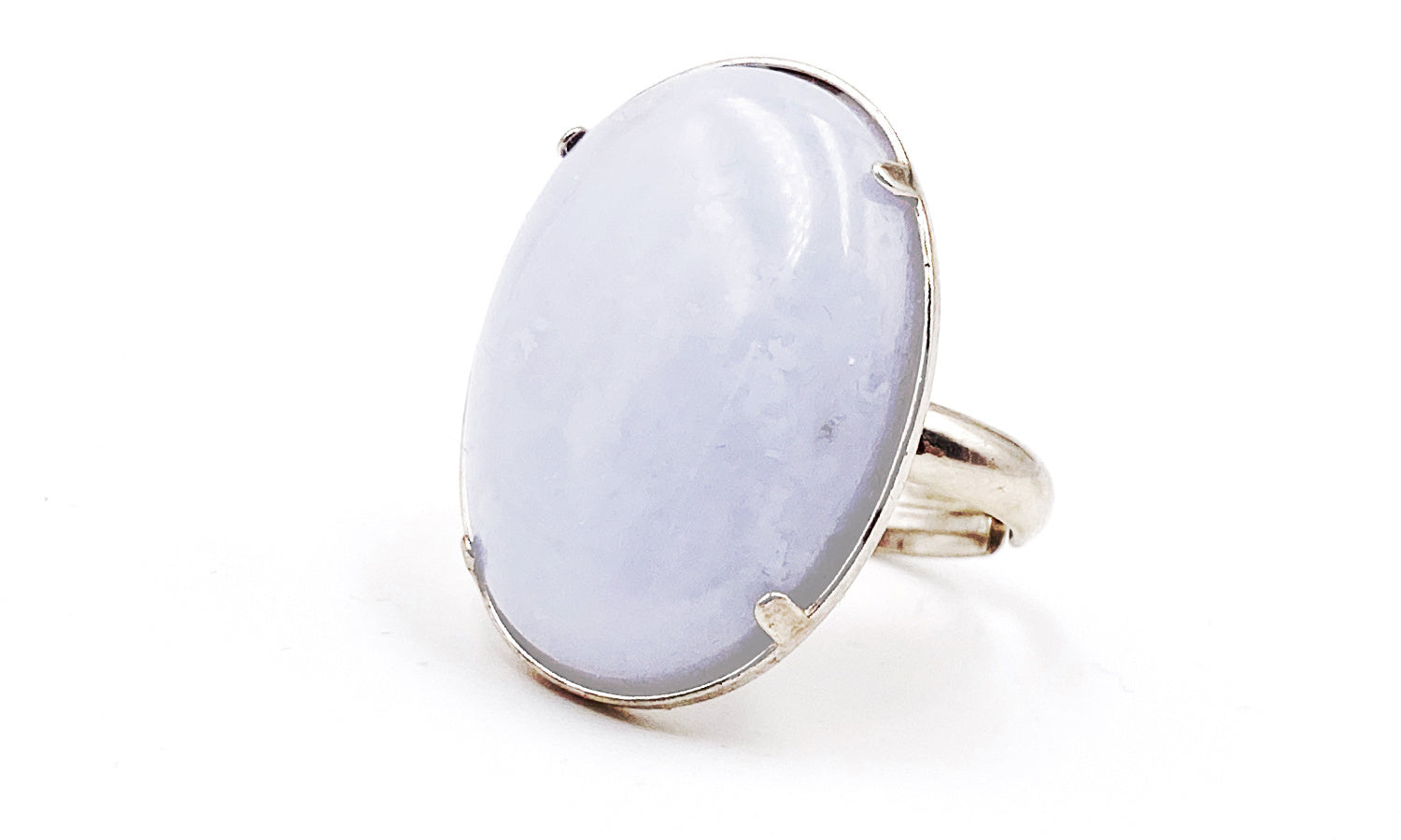 Ring Blauwe Chalcedoon