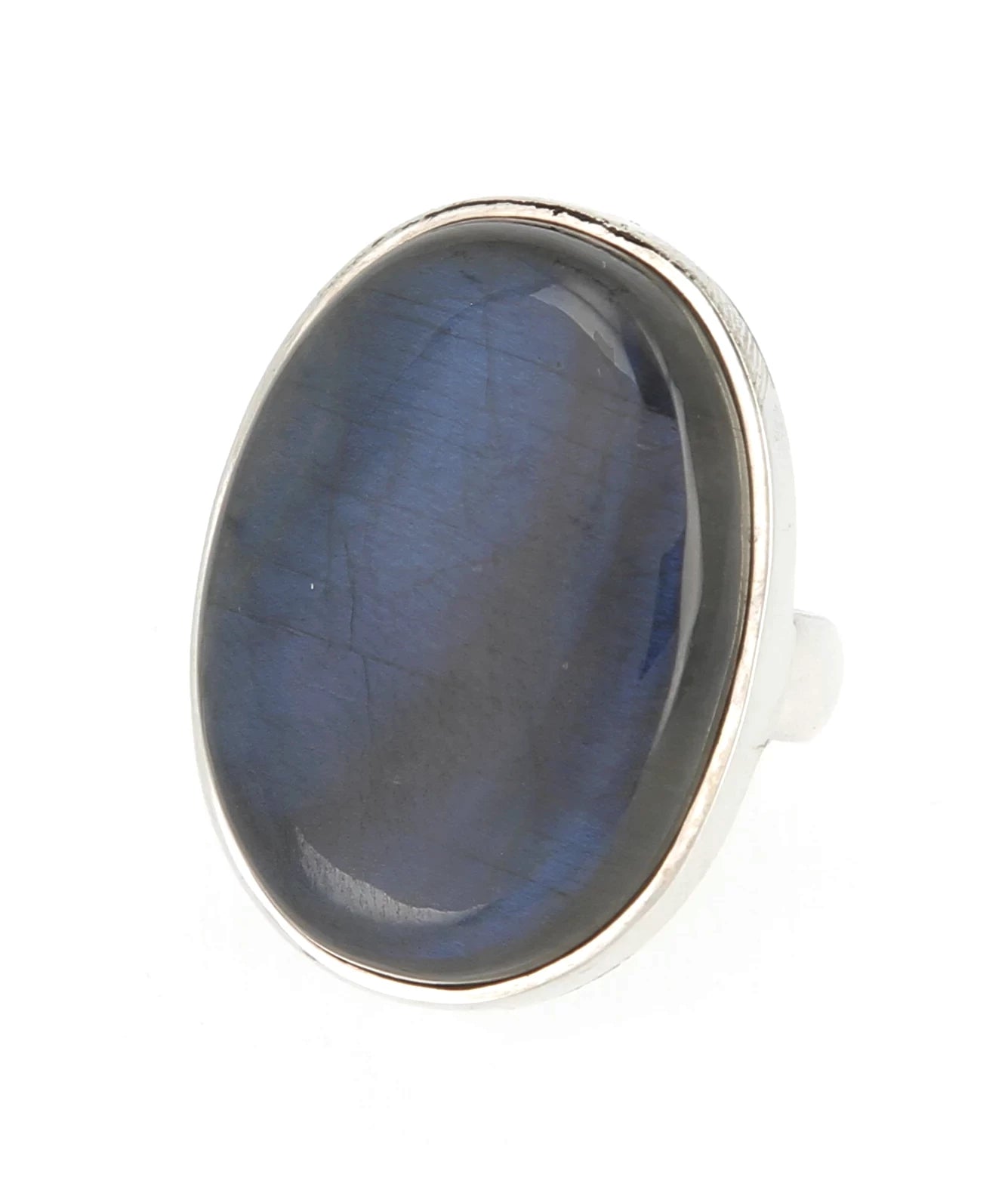 Bague labradorite spectrolite ovale