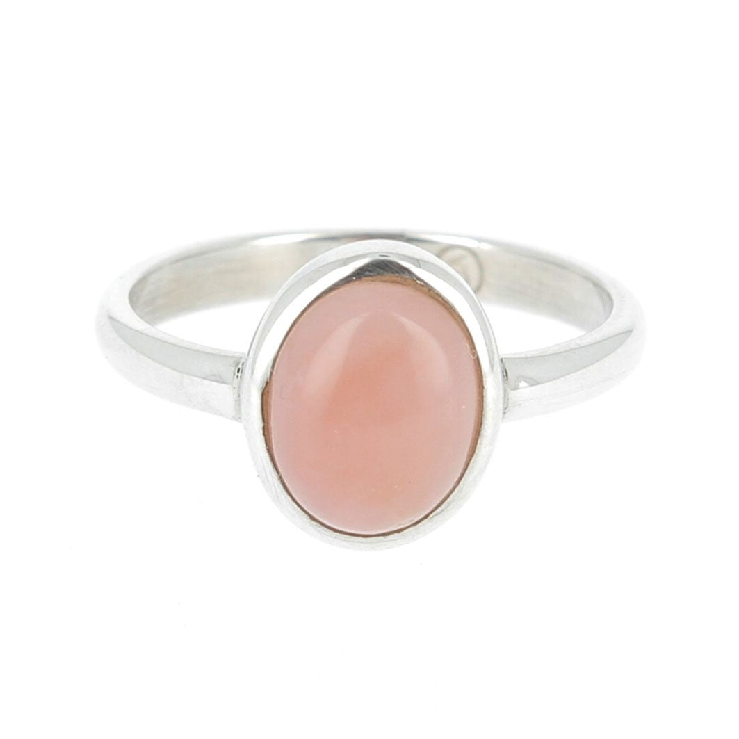 Bague opale rose