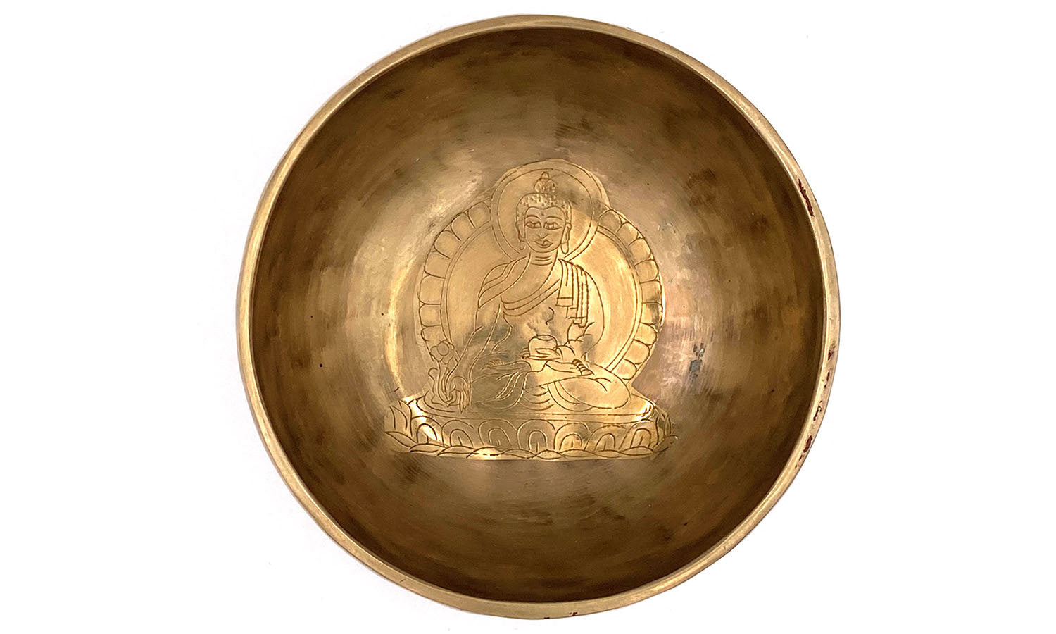 Bol chantant gravé Bouddha médecine - vue 2