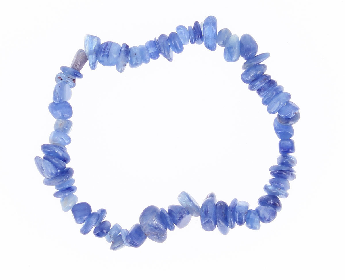 Bracelet chips - barroque baroque cyanite - vue 2