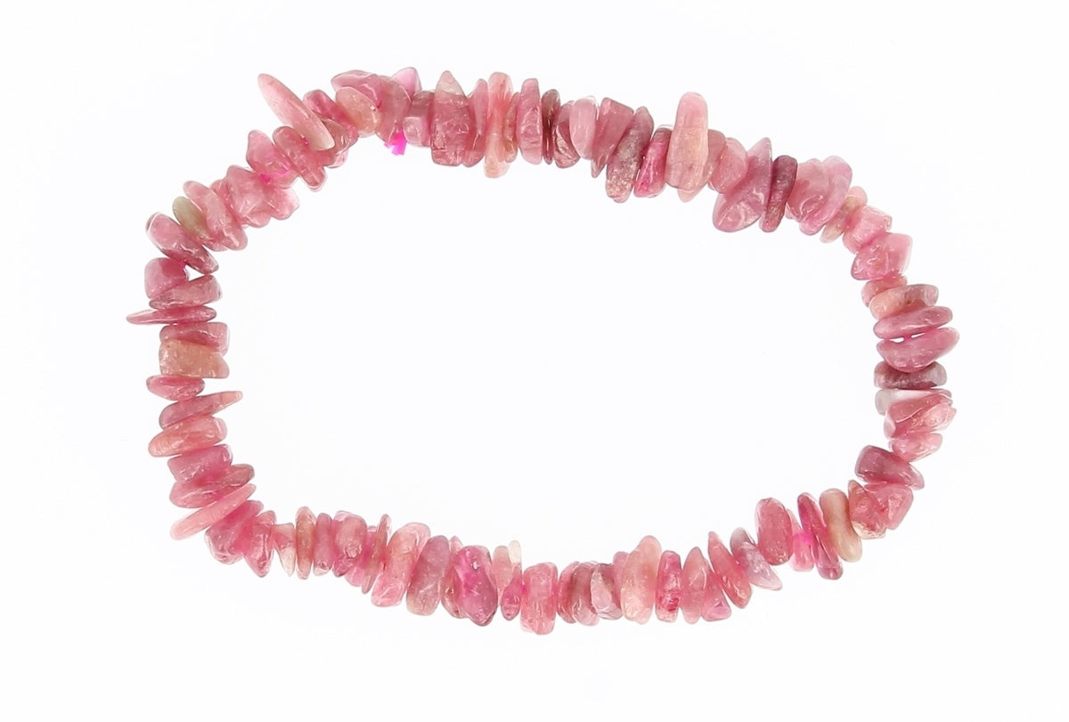 Bracelet chips - barroque baroque tourmaline rose  - vue 2