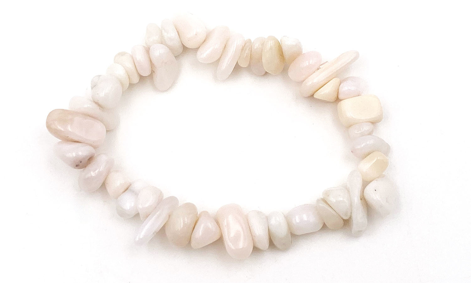 Bracelet chips - barroque opale rose - vue 2