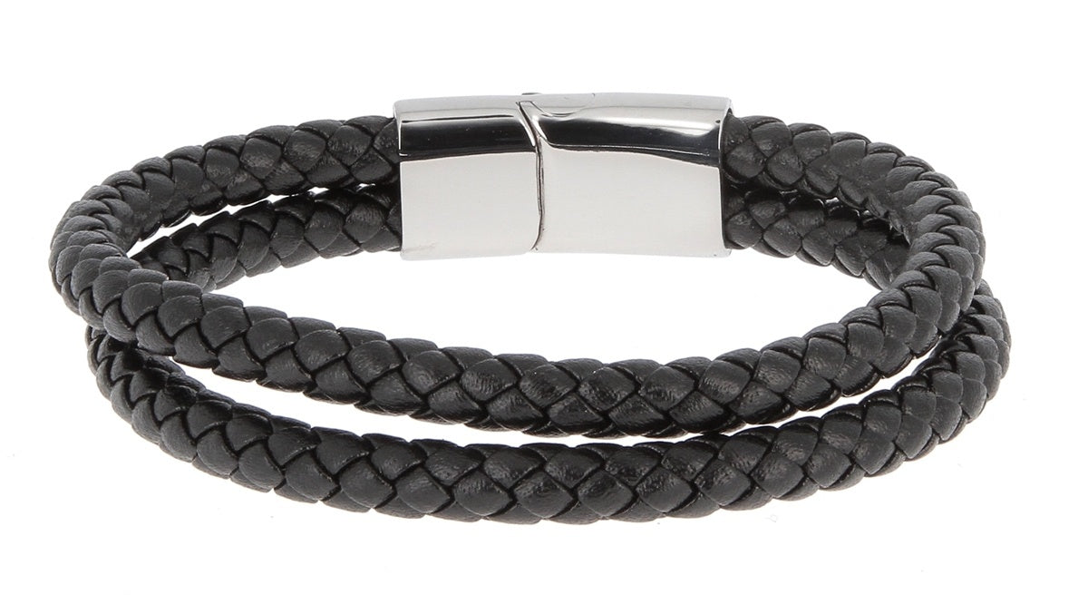 Dubbel Leren Armband