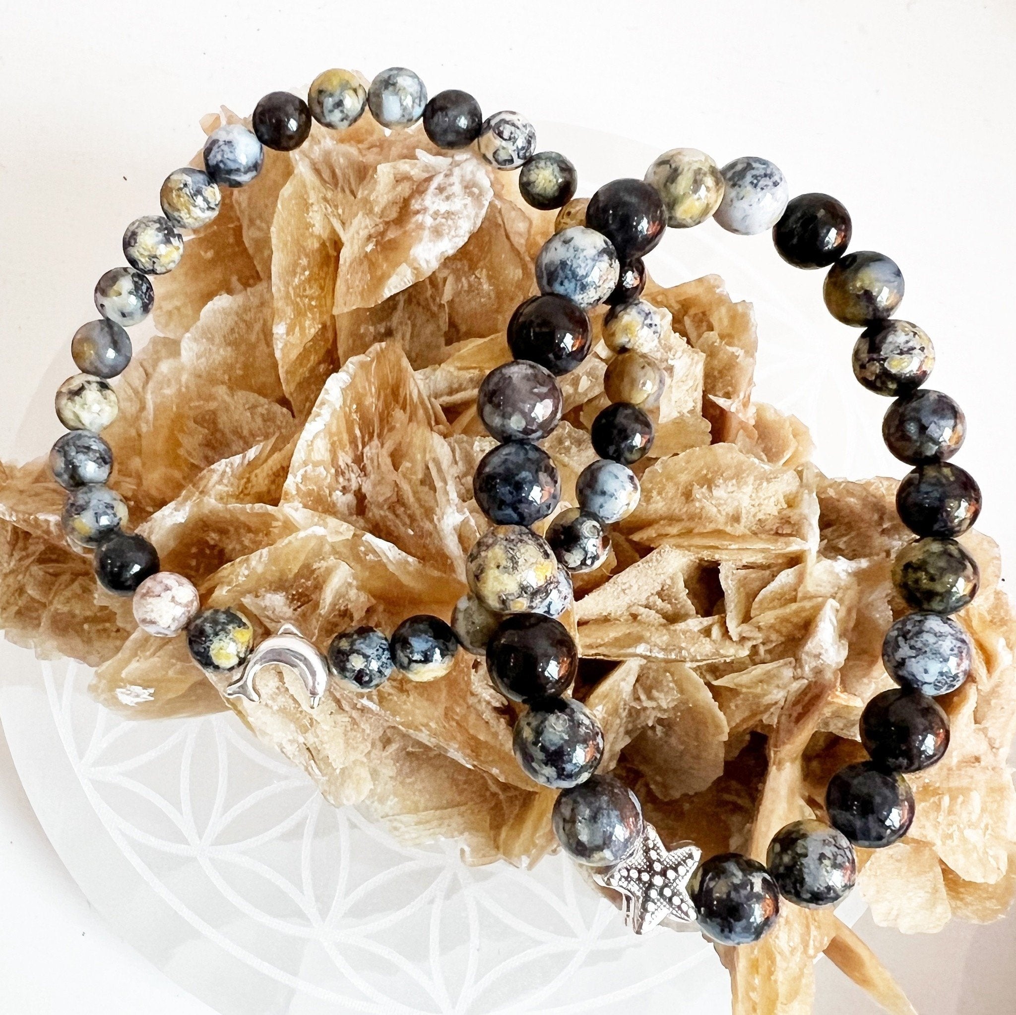 Bracelet jaspe océan - vue 4