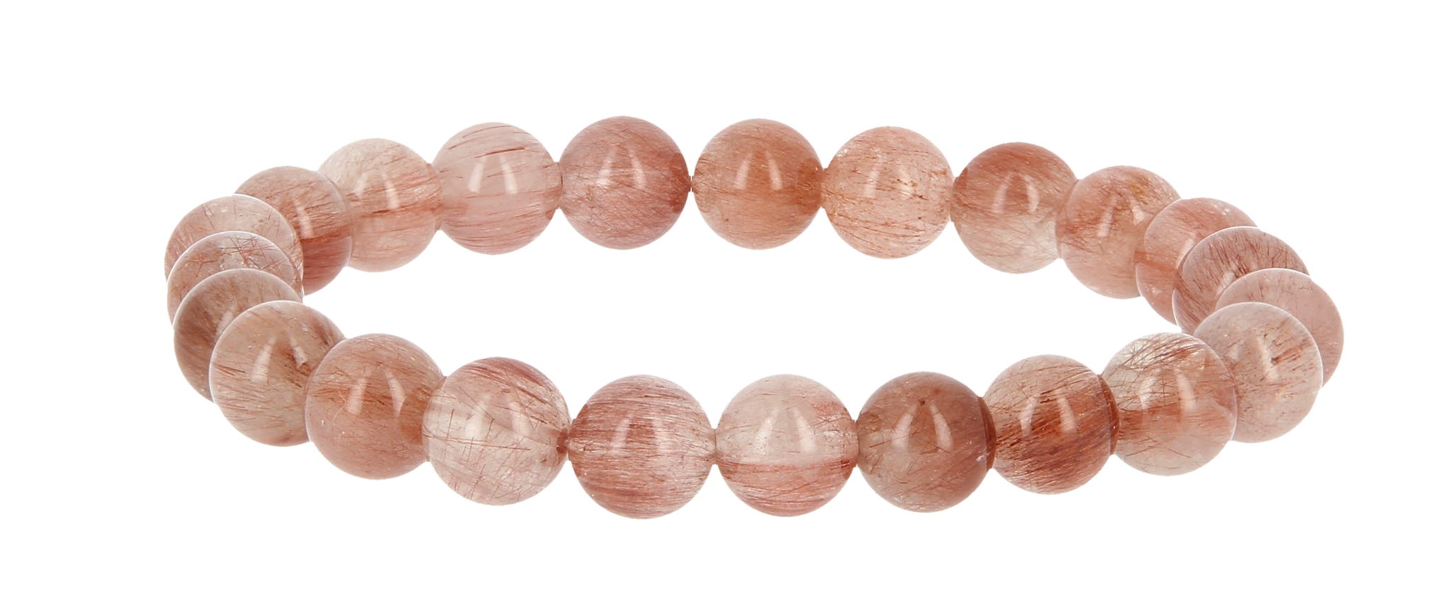 Bracelet quartz rutile rouge