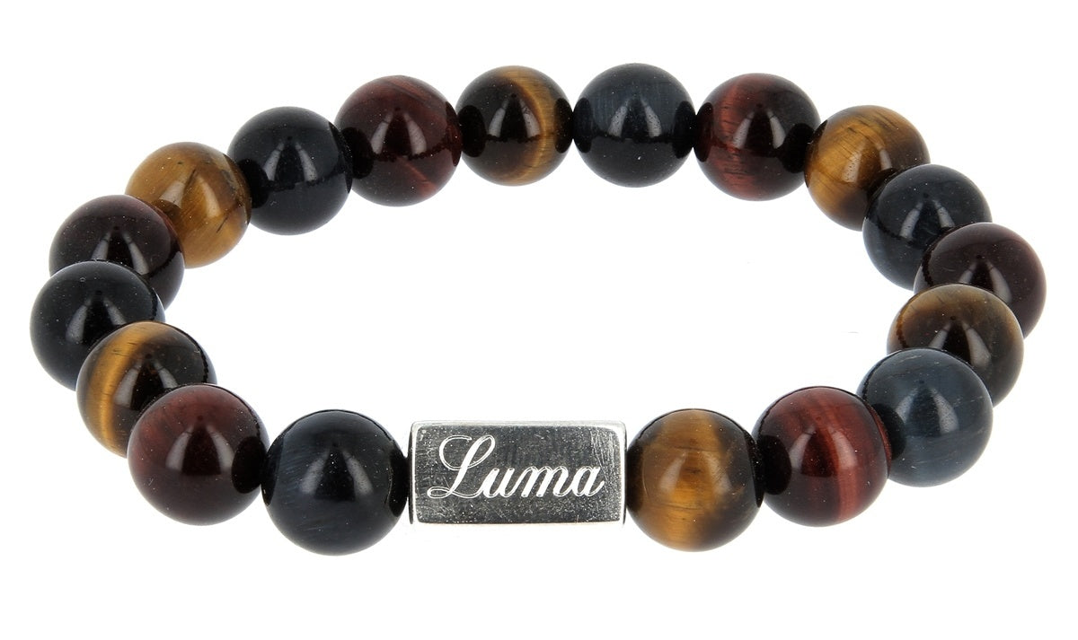 Triple Bescherming Gegraveerde Armband