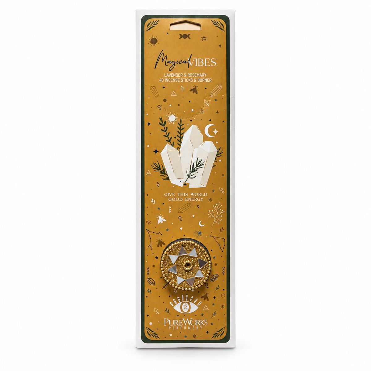 Encens Celestial Magic avec porte-encens