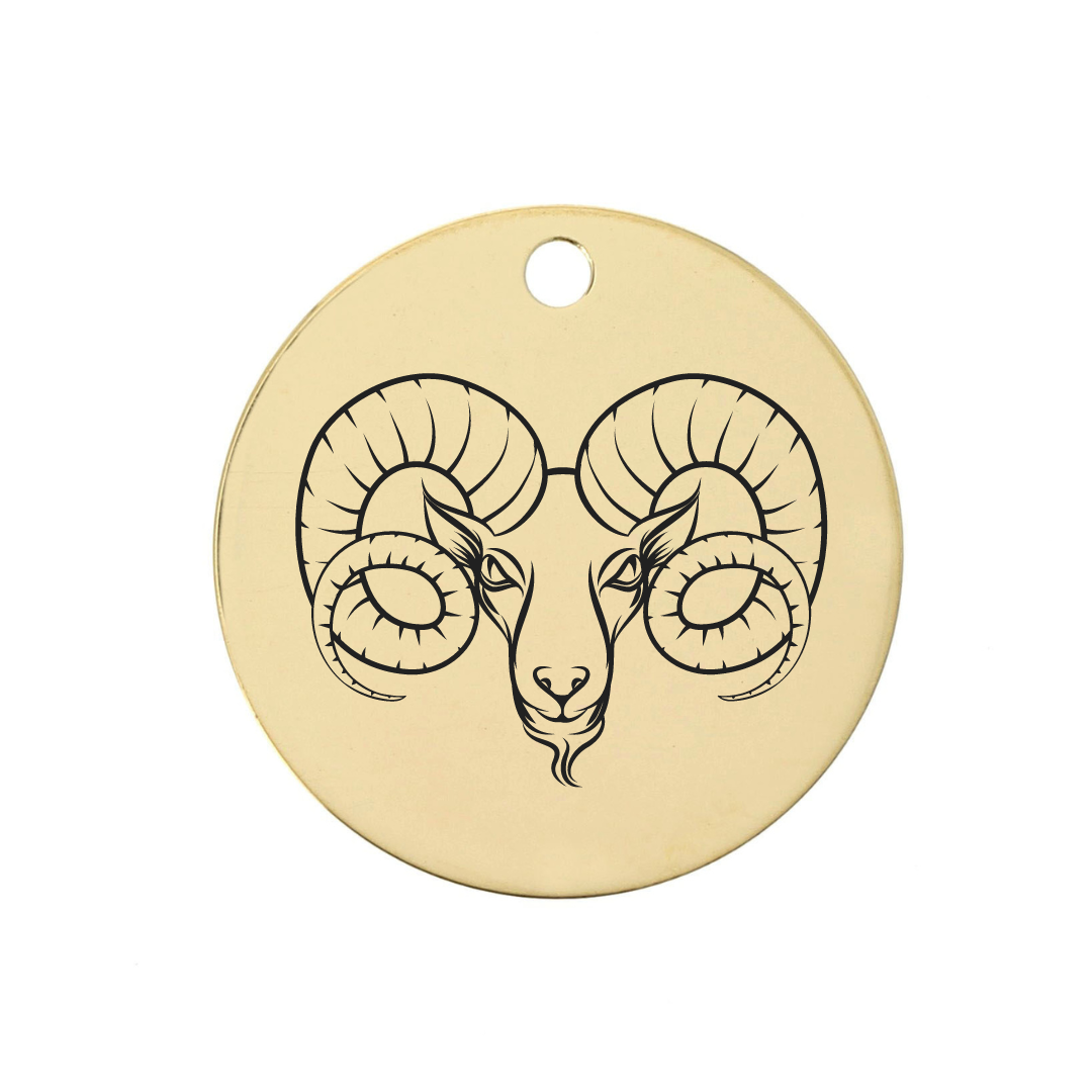 Médaille Argent plaqué or à graver