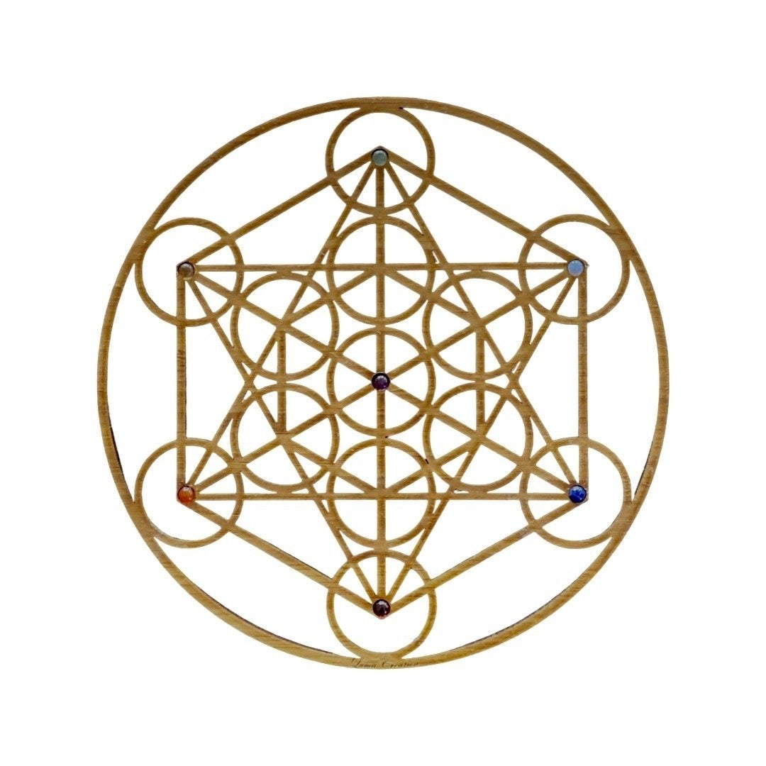 Metatron 7 Chakras Bamboe Hout