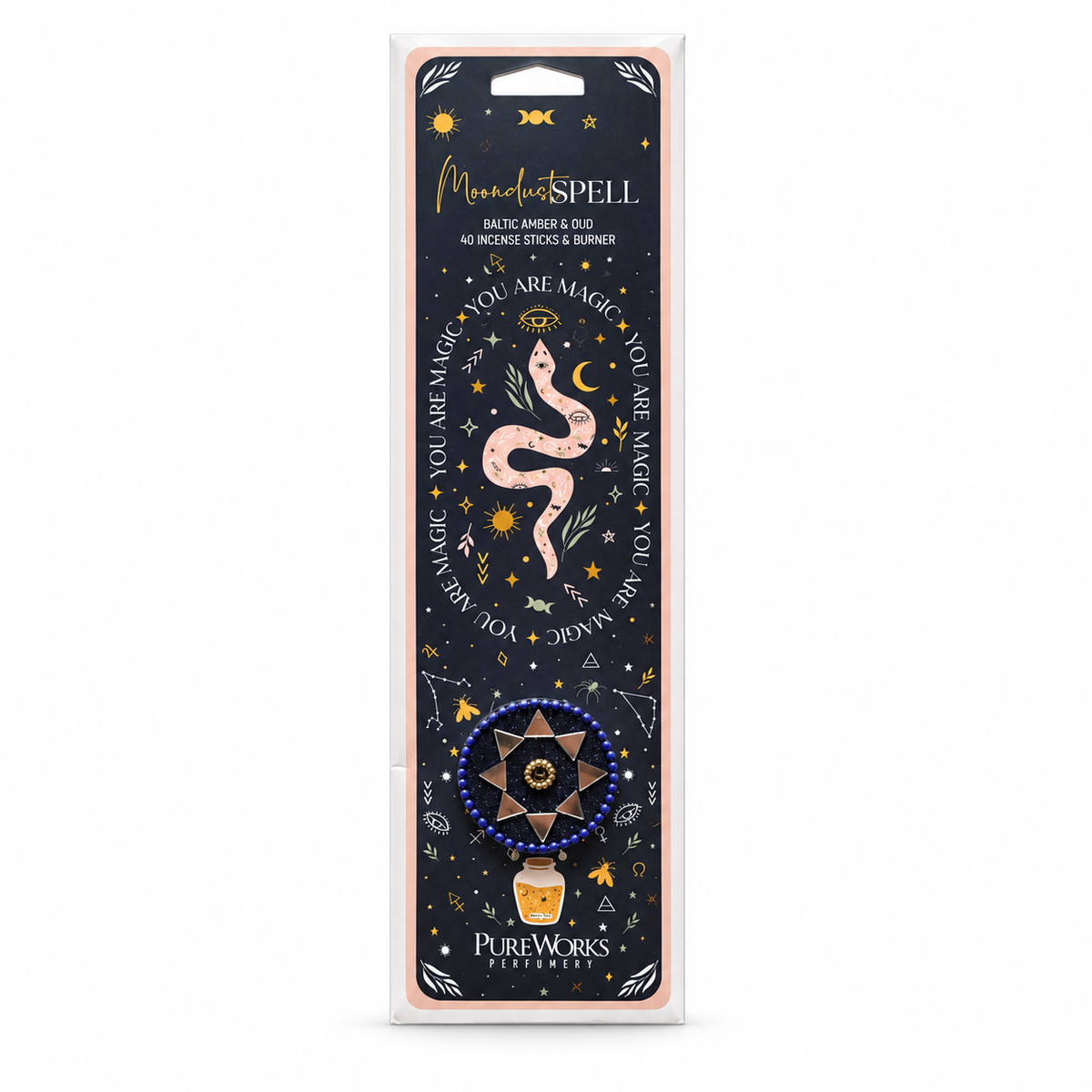 Encens Celestial Magic avec porte-encens