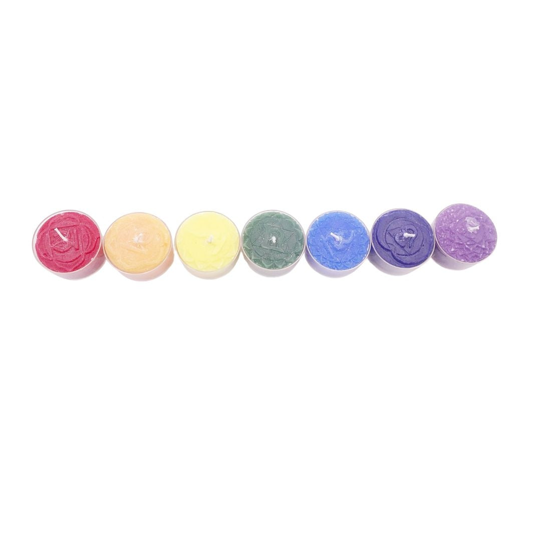 Pack de 7 bougies chakras - vue 2