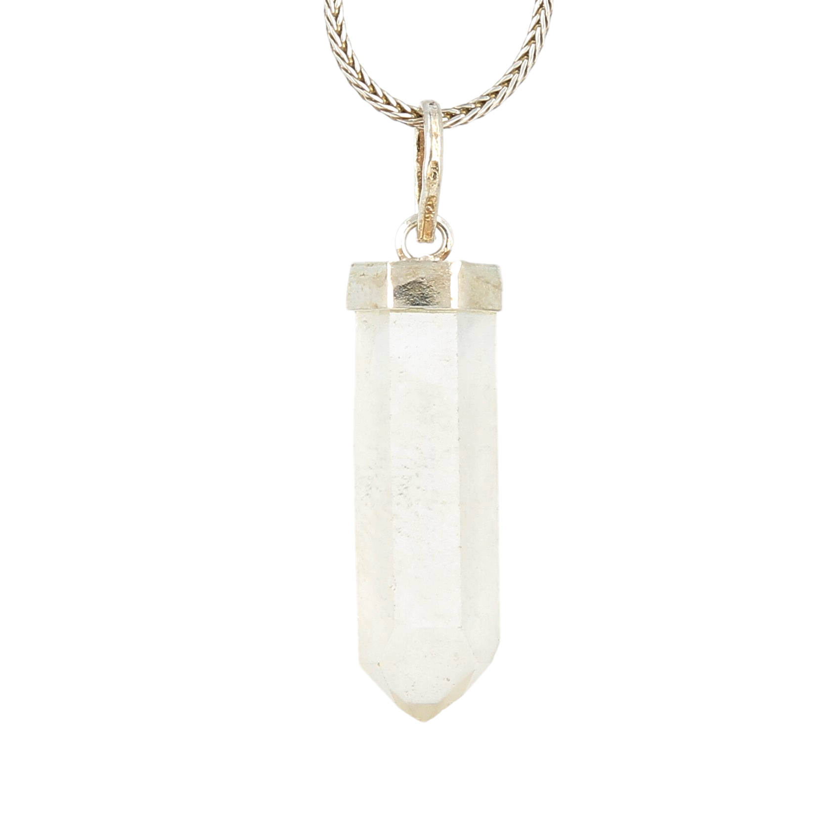 Pendentif cristal de roche brute