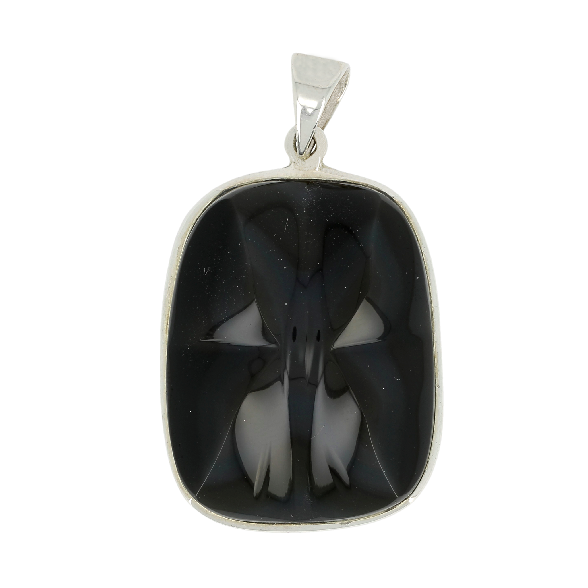 Pendentif Obsidienne Oeil Celeste étoile