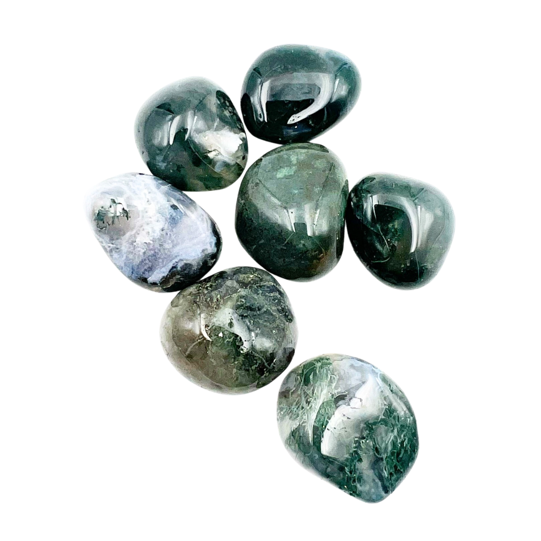 Pierre roulée agate mousse