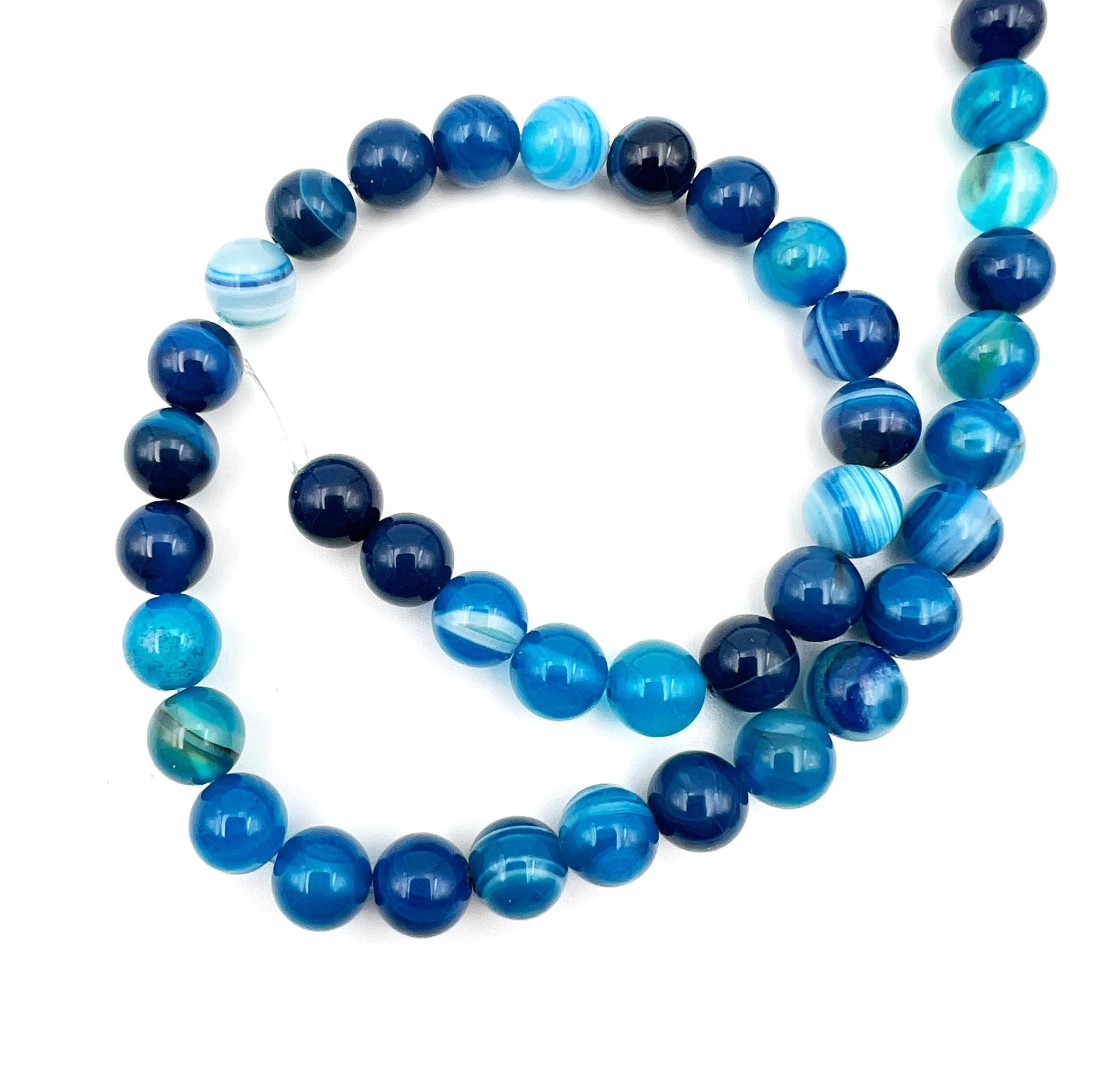 Rang agate bleue teintée