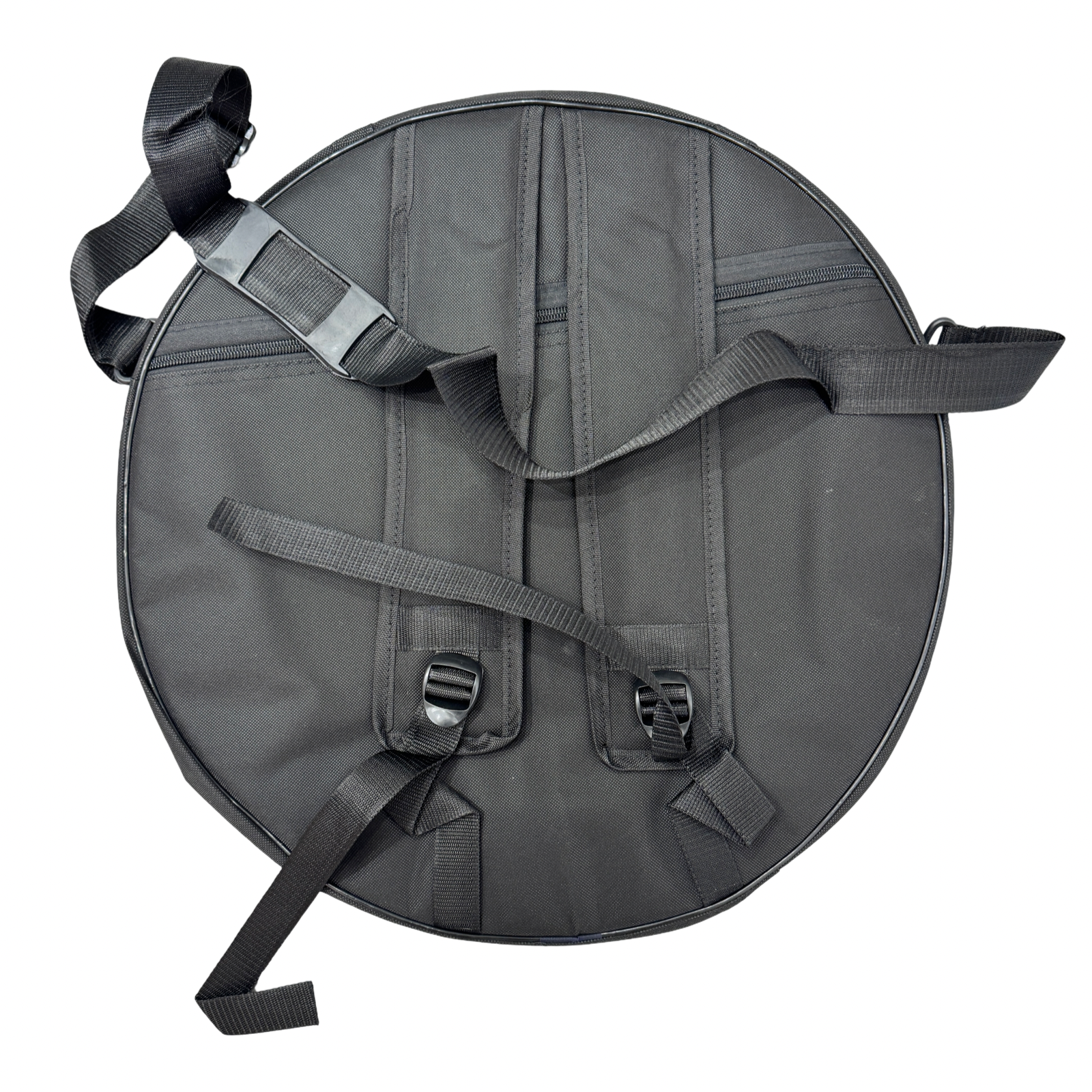 Tambour chamanique vache blanche avec tâches brunes et noires - 45 cm, saule - vue 6